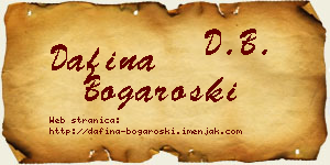 Dafina Bogaroški vizit kartica